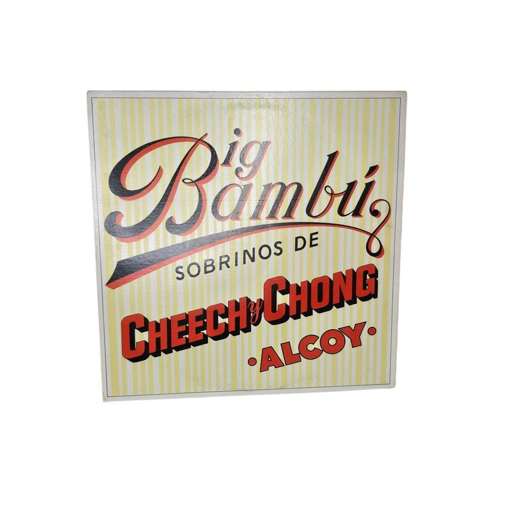Cheech & Chong Big Bambu Vinyl LP BSK 3251 Rolling Paper Insert Comedy Record